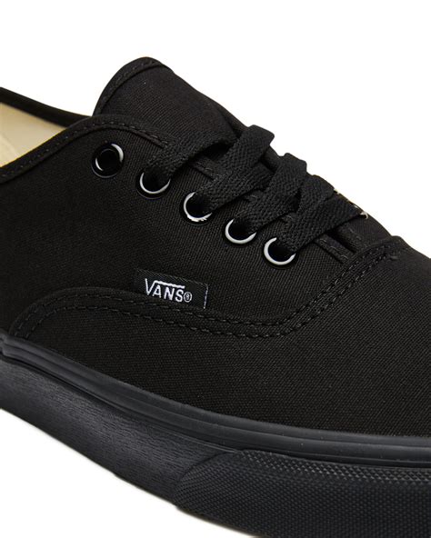 black sneakers women vans|authentic vans black.